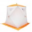 Палатка Призма 150 (1-сл) "Люкс" композит, цвет бело-оранжевый